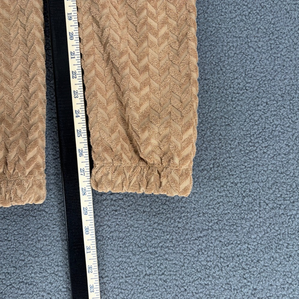 Nike Sportswear Womens Chevron Textured Terry Joggers Tan XS DQ6328-258 - Picture 8 of 8